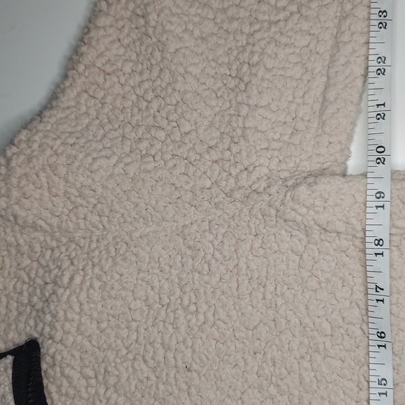 VS VICTORIAS SECRET PINK SHERPA QUARTER ZIP SWEATER JACKET TOP XS - Picture 12 of 13